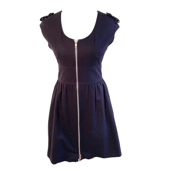 Club Monaco Navy  Sleeveless Shift Dress Sz 4 - Picture 1 of 6
